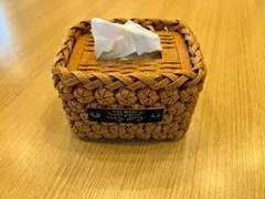 ポケットティッシュケース（花編み）　No.002