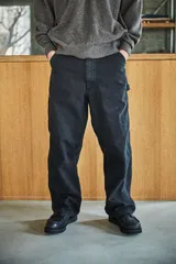 8～9月発送予定 orslow オアスロウ DAD'S FIT OXFORD PAINTER PANTS BLACK オックスフォード ペインターパンツ ブラック リラックスフィット ワークのサムネイル
