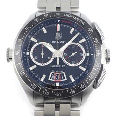 タグ・ホイヤー TAG Heuer 腕時計 SLR キャリバー17 メルセデス ベンツ CAG2010.BA0254 デイト クロノグラフ タキメーター スモールセコンド ストライプ ギョーシェ ブラック文字盤 SS 自動巻き 【中古】