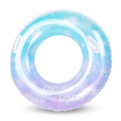 【新品】 浮き輪 大人用 星空 取っ手付き浮輪 Oziral 大きいサイズ うきわ ラメ入り キラキラ おしゃれ 厚手 透明 可愛い フロート プール ビーチ 水遊び 海水浴 夏休み 旅行 アウトドア 水上レジャー 120cm 1