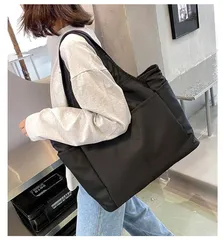 トートバッグ   レディース 大きめ a4 軽い 大容量 通勤 軽量  ポケット多い ナイロン 通勤 撥 fengxz151