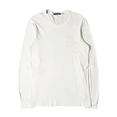美品 DOLCE&GABBANA ドルチェ&ガッバーナ Tシャツ サイズ:46 DGロゴ刺繍 ロングスリーブTシャツ カットソー オフホワイト イタリア製 トップス 長袖【メンズ】のサムネイル