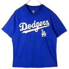 Genuine Marchandiseロサンゼルス・ドジャースMLB半袖Tシャツ野球メジャーリーグベースボールbaseballチームロゴプリントDodgers青ブルー白ホワイトvintageヴィンテージ41120