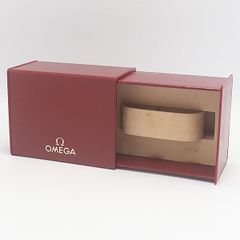 OMEGA オメガ 赤 時計用 箱 保証書 余りコマ付き - メルカリ