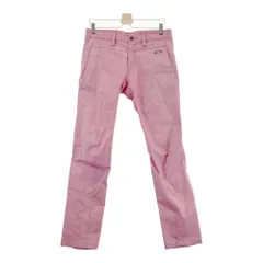 サイズ：33 OAKLEY オークリー  スカル ストレッチパンツ 総柄 ピンク系 [240101339441] ゴルフウェア メンズ ストスト