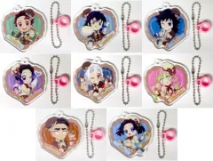 【中古】キーホルダー 全8種セット 「鬼滅の刃×ufotable Cafe×マチ★アソビCAFE バレンタイン＆ホワイトデーイベント2025 前期 ランダムストローチャーム」