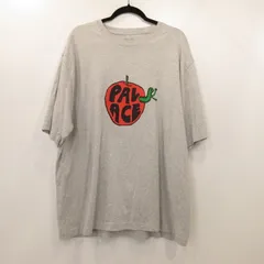 【姫路東店】 中古 PALACE SKATEBOARDS | パレススケートボード 半袖Ｔシャツ PAL-ACE BAD APPLE T-SHIRT グレー サイズ：XXL 【103】