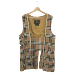 Burberrys/牛革ジレ/ベージュ チェック柄 2025年最新】BURBERRY ベスト・ジレの人気アイテム - メルカリ