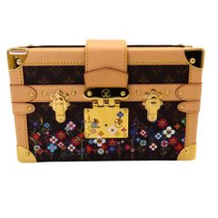 【中古】ルイ・ヴィトン Louis Vuitton M13667 モノグラム LV×村上隆 プティット マル 2025SS ショルダーバッグ  フラワーモチーフ ブラウン A2501490 【無料ギフトラッピング承ります】