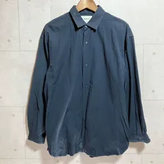 YAECA ヤエカ 長袖 シャツ トップス 無地 S ネイビー メンズ SG238-6のサムネイル