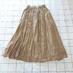 ◇ ⊂ URBAN RESEARCH ROSSO ロッソ コットン100％ ロング丈 ギャザー スカート サイズFREE ブラウン系 レディース E  【1508260058568】のサムネイル