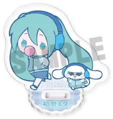 【中古】アクリルスタンド・アクリルパネル 初音ミク＆シナモロール(ランニング) 「初音ミク×シナモロール トレーディングミニアクリルスタンド」