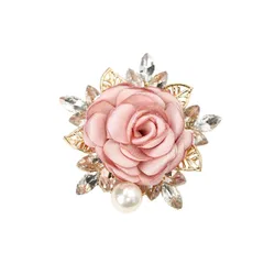 [レリカ] 花 コサージュ ブローチ 胸飾り 結婚式 卒業式 入学式 フォーマル パーティ 記念日 アクセサリー レディース (ピンク) [ピンク]