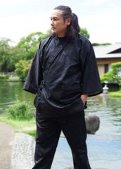 作務衣 メンズ 坂口拓 コラボ作務衣 迷彩 綿100% S/M/L/LL/3L/4L/5L 武道 剣術 忍者 さむえ 俳優 キングダム 1%センター クリスマスギフト