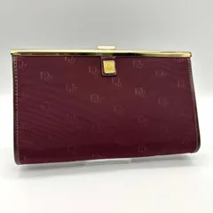 Dior ディオール 手持ち トロッター柄 総柄 ゴールド金具 がま口