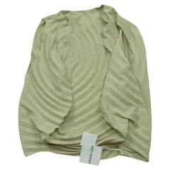 ISSEY MIYAKE イッセイミヤケ IM31-FJ601-03 RESONANT PLEATS SHIRT レゾナント プリーツ ノースリーブ シャツ ベージュ系 2【中古】のサムネイル