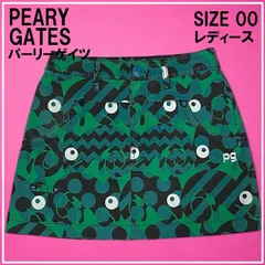 ‪‪❤︎‬美品パーリーゲイツ‪‪❤︎‬ネイビー❤︎刺繍ロゴ❤︎スカート‪‪❤︎‬00 花柄 PEARLY GATES パーリーゲイツ×LINE FRIENDS スカート 白×ブルー
