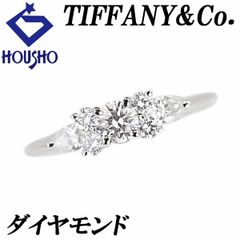 ティファニー ダイヤモンド セブンストーン リング Pt950 TIFFANY&Co. ペアシェイプカット 変形カット ファンシーカット 中古 宝正 901221