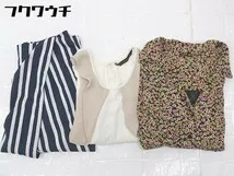 ◇ 《 ZARA BASIC Trafaluc ザラ まとめ売り3点セット サイズXS＆S＆M ブラウス ワンピース パンツ レディース 》  【1108260008343】