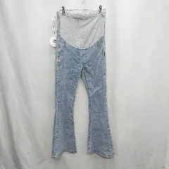 ◇ Θ ◎●未使用● honono ストレッチ素材 マタニティ ストレートデニム サイズM ライトブルー グレー レディース E  【1502180037177】