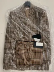 【極美品】DRIES VAN NOTEN チェック　セットアップ　シングルスーツ 極美品】DRIES VAN NOTEN チェック セットアップ シングルスーツ