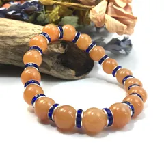 ピンクアベンチュリン パワーストーン ブレスレット 天然石 10mm （ダークブルー）メンズ・レディース　男性・女性　数珠ブレス　開運  [o]　