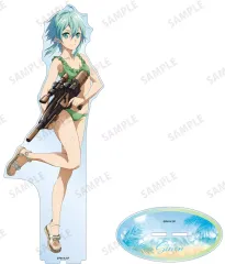 【新品】アクリルスタンド・アクリルパネル [新品] シノン 描き下ろし ウォーターガンバトルver. 特大アクリルスタンド 「ソードアート・オンライン」