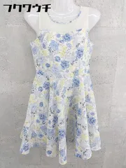 ◇ EDIT COLOGNE エディットコロン 花柄 ノースリーブ ミニ ワンピース サイズ1 ホワイト系 レディース 【中古】 【1002802286759】