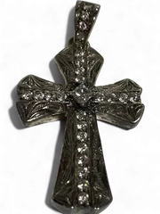 Lono ロノ ネックレス クロスペンダント SILVER 925 シルバー ジルコニア チャーム トップ PC037P+CZ					10c27