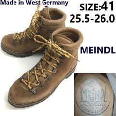 70s-80s? / Made in West Germany / Vintage MEINDL / Meindl genuine leather / Tremolo King Boots/Hiking Boots [Size 41/25.5-26.0cm/Brown] climbing/Boots/Shoes ◆sWB122-9