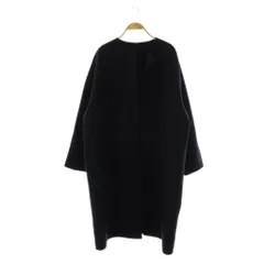 チノ CINOH ウールカシミヤノーカラーコート ロング 38 ネイビー /HK ■OSのサムネイル