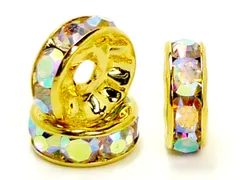 ロンデル 平型(ゴールド)(レインボー)(12mm)(100個)