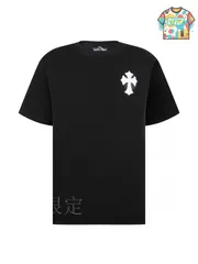 【今日WTO】Chrome Hearts レザーネームプレート刺繍ショートスリーブ T シャツ-BV37