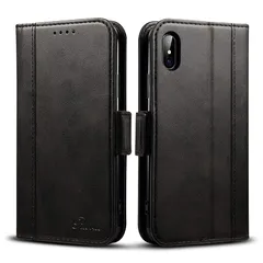 iPhone Xs ケース 手帳型 iPhone x ケース ワイヤレス充電対応 Rssviss アイフォン x xs iPhone xカバー マグネット W3 iPhoneXS iPhoneX対応 5.8inch ブラック 0