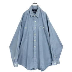 90s POLO SPORT - RL L/S Blue chambray design shirt