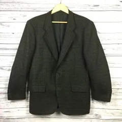 訳あり特価品★ポールスミス/Paul Smith★ブレザージャケット【Mens size -L/暗緑×暗茶】シングル/2ボタン/ウールジャケット◆BA127-B<sale>