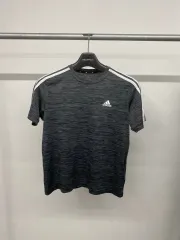 （ 100 L ） メンズ adidas(アディダス) ランニング トレーナー メランジェ 半袖Tシャツ Tシャツ