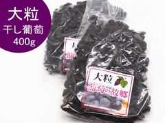 濃厚な甘さと酸味のバランスが絶妙　大粒干し葡萄400g×2袋