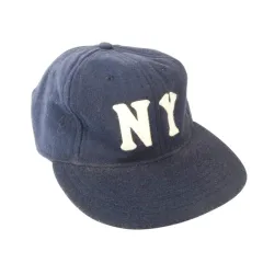 カシラ CA4LA ウール NY キャップ ワンポイント ロゴ USA製 帽子 紺 ネイビーのサムネイル
