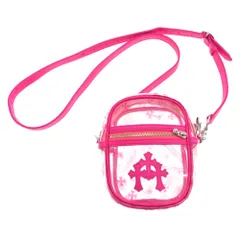 CHROME HEARTS (クロムハーツ) TAKA MINI/タカミニ PVC素材クロスパッチ付きショルダーバッグ ピンクのサムネイル