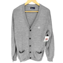 フレッドペリー FRED PERRY ユニオンジャックエルボーパッチ ニットカーディガン メンズ  L