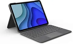 【中古】ロジクール iPad Pro 11インチ 第3世代 第2世代 第1世代 対応 トラックパッド付き キーボードケース Folio Touch iK1175BKA Smart Connector 接