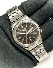 SEIKO 5 37mm セイコー5 自動巻き 7S26-03H0 ブラック ステンレス メンズ腕時計b280