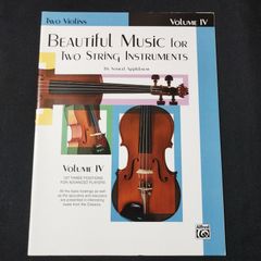 ヴァイオリン二重奏曲集　Beautiful Music for Two String Instruments: Two Violins, Book 4　　楽譜　棚Sb11　2025-07