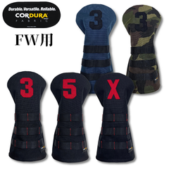 ゴルフ　コーデュラ　ヘッドカバー　フェアウェイウッド　CORDURA  FW