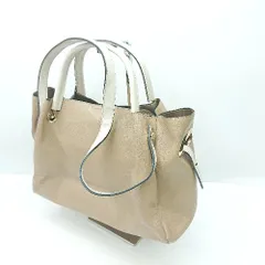 ◇ Θ RODESKO ロデスコ 重め 2way ハンドバッグ ベージュ系 レディース E  【1501160011008】