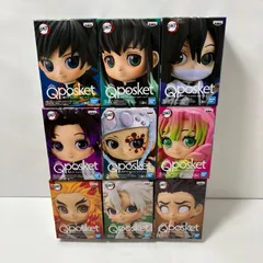 【瀬戸店】未開封　Q posket petit 鬼滅の刃　柱９体セット（冨岡義勇・胡蝶しのぶ・煉獄杏寿郎・宇髄天元・甘露寺蜜璃・伊黒小芭内・不死川実弥・時透無一郎・悲鳴嶼行冥）【701-4331】