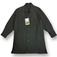ヨウジヤマモト プールオム 23aw アーミーギャバ トレンチコート yohji WOOL GABARDINE ASYMMETRY LAPEL JACKET(S Black): Vintage 1.2