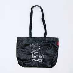 スヌーピー A4トートバッグ ブラック PEANUTS 75th ROOTOTE ルートート コラボ SNOOPY