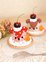 テディベア くま カップケーキ ケーキ フェイク フェイクスイーツ クッキー チェリー 世界に一つだけ sweets teddy bear プレゼント present サプライズ ギフト 贈り物 gift
